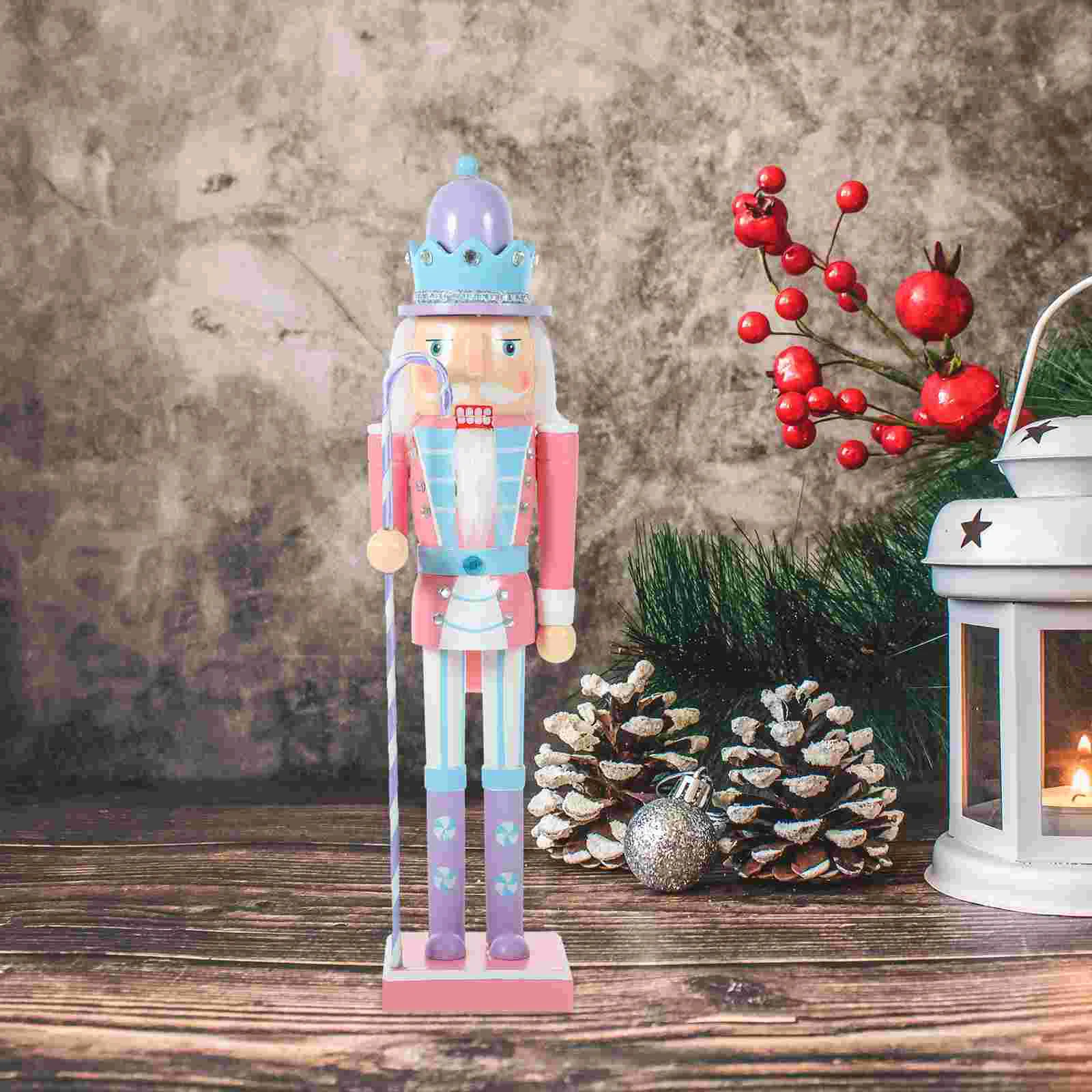 

Рождественская фигурка гайковера, украшение для стола, Рождественский гайковёр, марионетка, гайковёр, модель Solider, деревянное украшение, 38x8,5x7,5 см