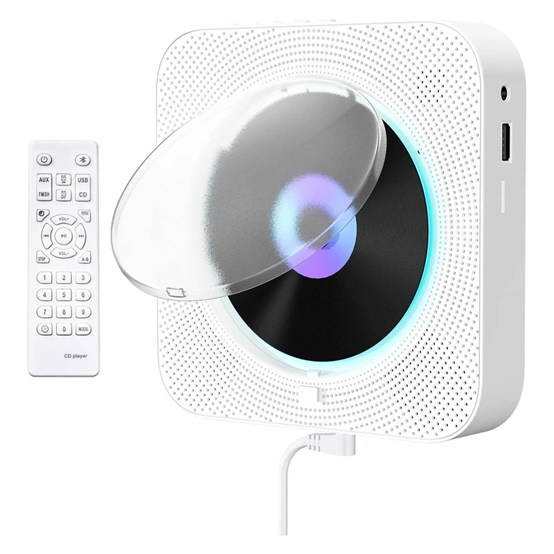 

Лучшие предложения, портативный CD-плеер, музыкальный плеер, домашняя аудиоколонка с пультом дистанционного управления, FM-радио, встроенный Hifi MP3 динамик, разъем AUX, вход