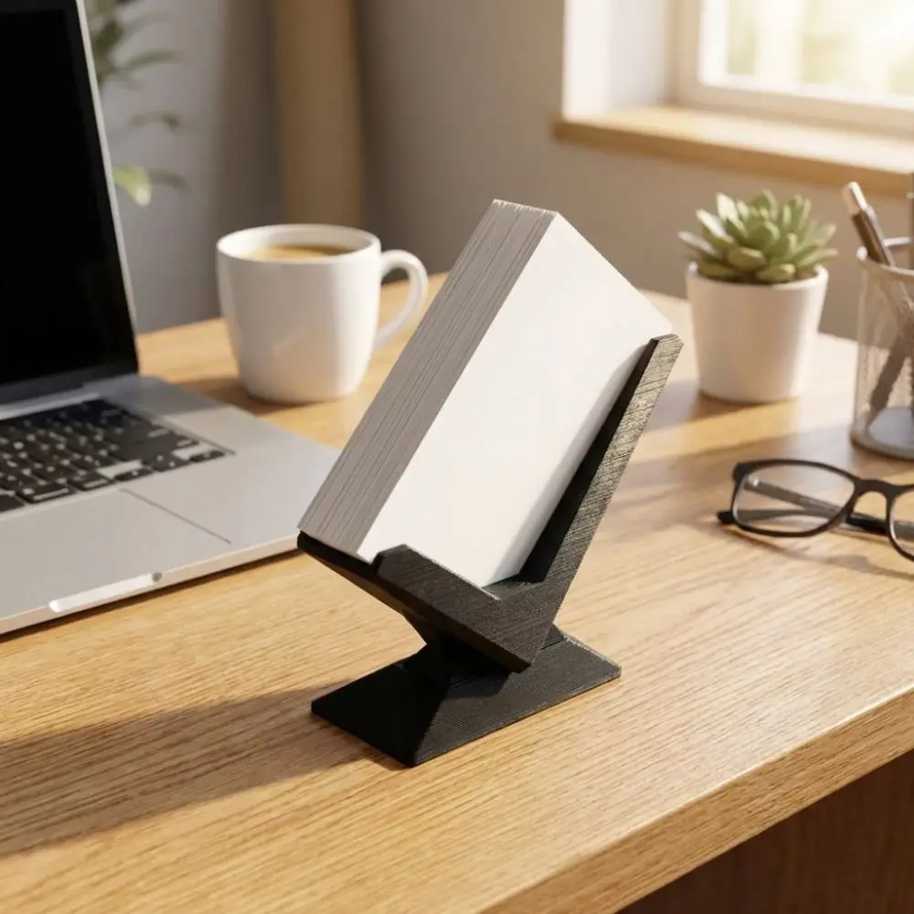 3D 프린팅 명함 홀더 플라스틱 카드 스탠드 카드 디스플레이 홀더 녹슬지 않는 카드 케이스 데스크탑 스토리지 랙 카드 디스플레이