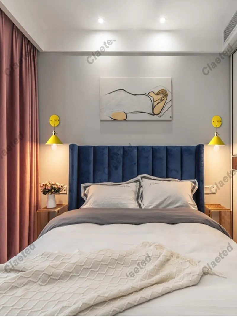 LED Retro Creative Color Iron Wall Lamp Living Room Bedroom Hallway Staircase Corridor Lighting and Decorative Lighting Fixtures