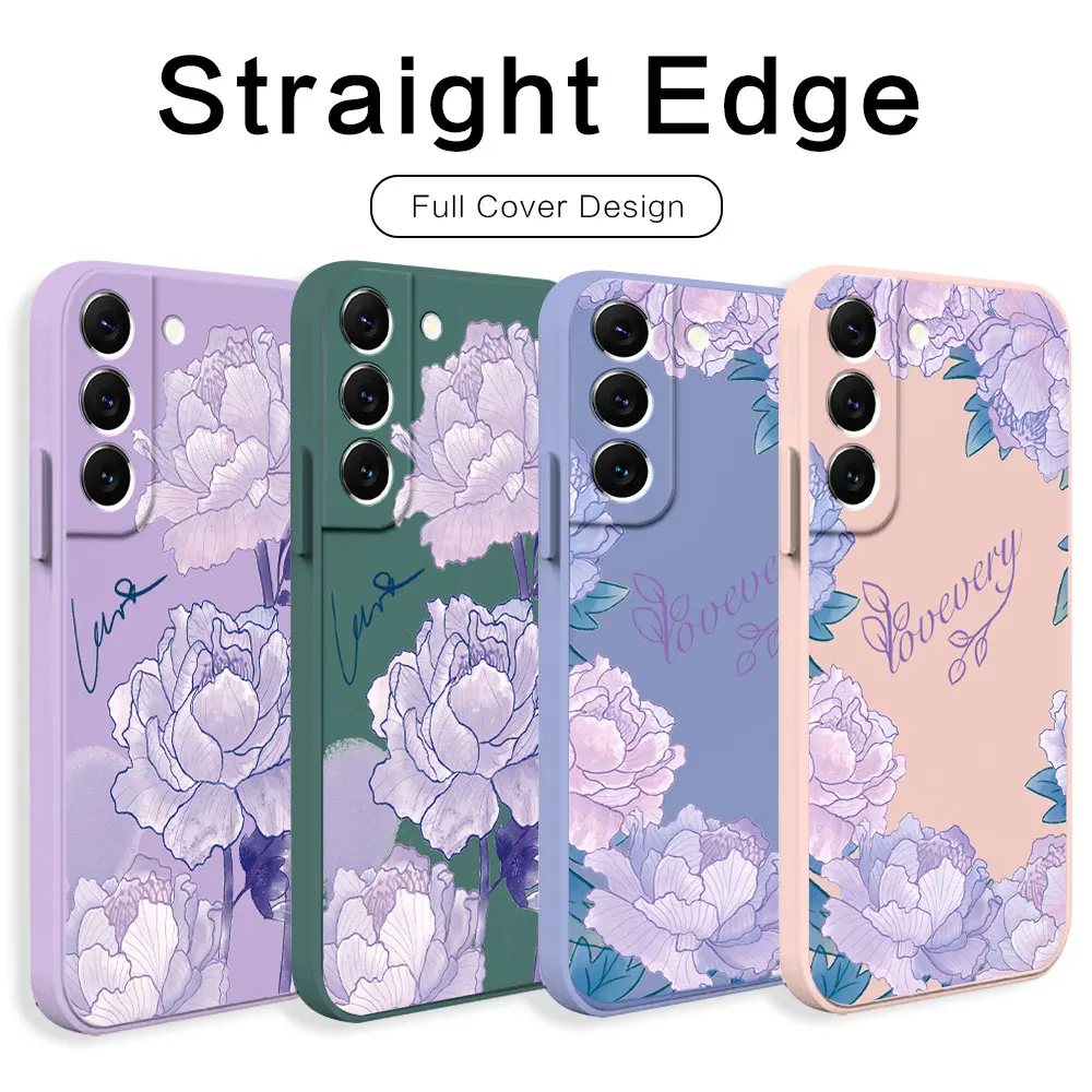 Per Samsung S22 Plus S22 Ultra Custodia In Silicone Proteggi Cover Posteriore Coque Per Samsung Galaxy S22 Ultra Galaxy 22 + Custodia Morbida Fundas