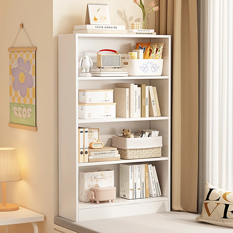 Aetetic Verticale Libreria Bianco Storage Nordic Minimalista Bambini Libreria Scaffale Display Hotel Libreria Room Furniture