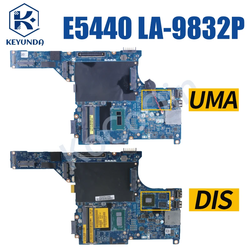 para Dell Latitude E5440 Notebook Mainboard 0p9x5m 0xu0f4 0c4f9t 0p9c5w i3 i5 I74th Gen 2g Laptop Motherboard Vaw30 La-9832p - Imagem 2