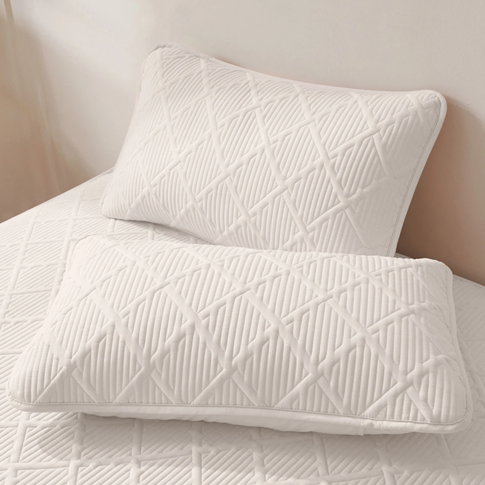 2024 New Plaid Pillow Case Solid Soft Modern Decorative Pillow Cover 1Pcs Bedroom Bedding Supplies 48x74cm Pillowcase