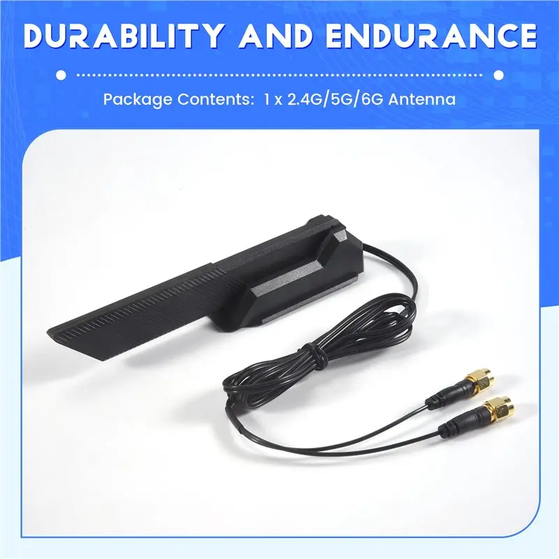 스타일리시-1피스 와이파이 6E 안테나 2T2R 2.4G/5G/6G 블랙 아수스 ROG B660 H670 M13H Z690 마더보드용