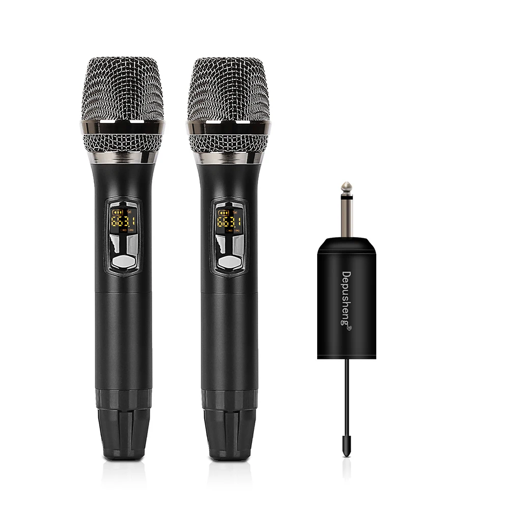 Deusheng Oem W5 Microfono Wireless Portatile Microfoni Karaoke Con Ricevitore