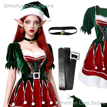 Сексуальна косплей-костюм Різдвяного ельфа Navidad для Хелловіна