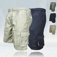 Fashion Men's Cargo Shorts Mens Tactical Short Pants Casual Big Pocket Sports Slacks Cargo Panels Trousers Plus Size for Male 1