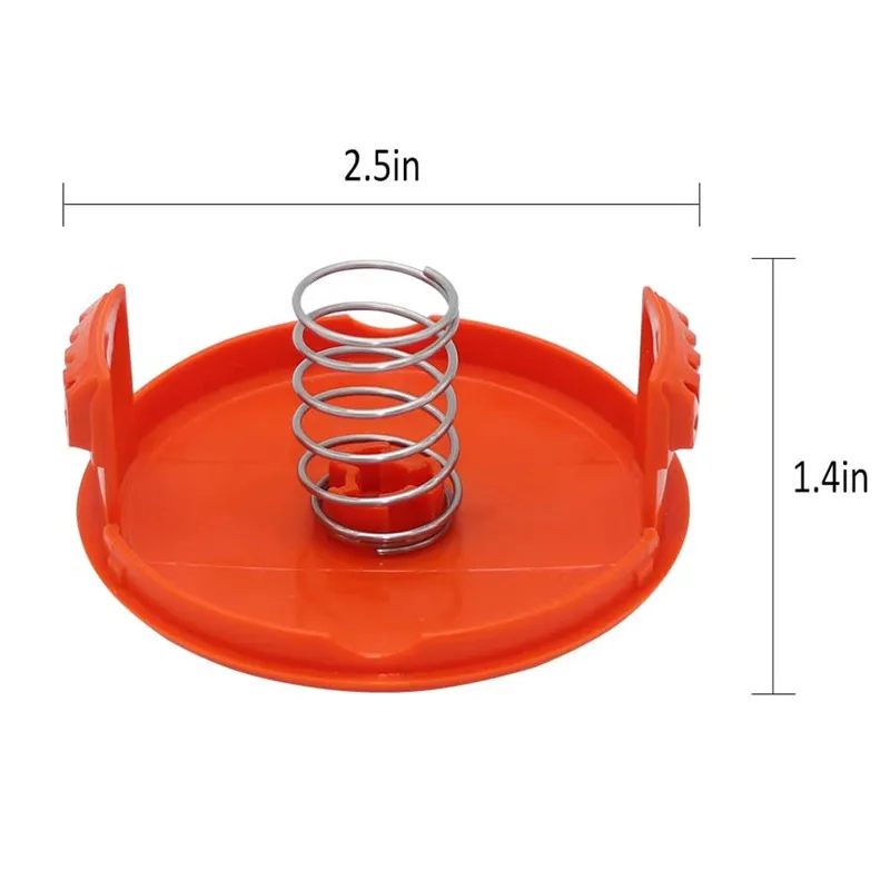 Trimmer Spool 3 Pack & Cap & Spring Replacement For Black Decker Cap Spring  For Cordless Grass Trimmer Blade Cutter Lawn Mower - Tool Parts - AliExpress