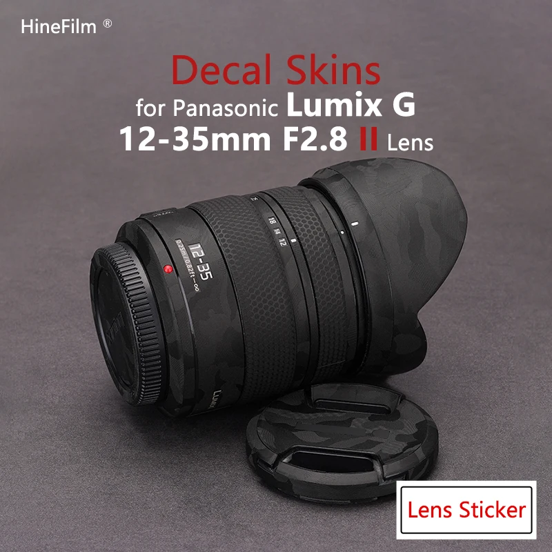 Lumix 12-35F2.8 Ii Decalcomania Della Pelle Per Panasonic Lumix G X Vario 12-35Mm F/2.8 Ii Asph Power Ois Lens Protector Cover Pellicola Adesiva