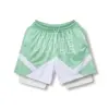 NEW 24/25 American shorts Summer men's youth pants boy Double -layer basketball pants net beach pants casual fitness pants7033 1