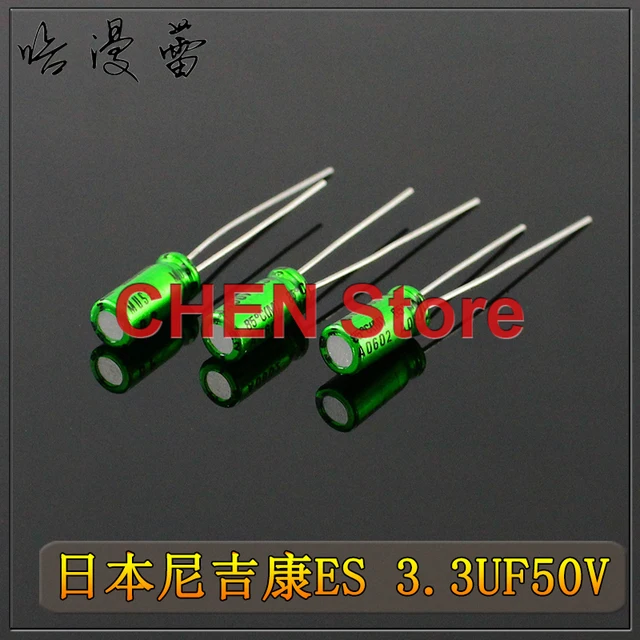 1PCS NICHICON MUSE BP ES 50V 0.47UF 1UF 2.2UF 3.3UF 4.7UF 10UF 22UF 33UF 47UF 100UF 220UF 330UF Non Polar HiFi Audio capacitor 50V3.3UF 5X11MM