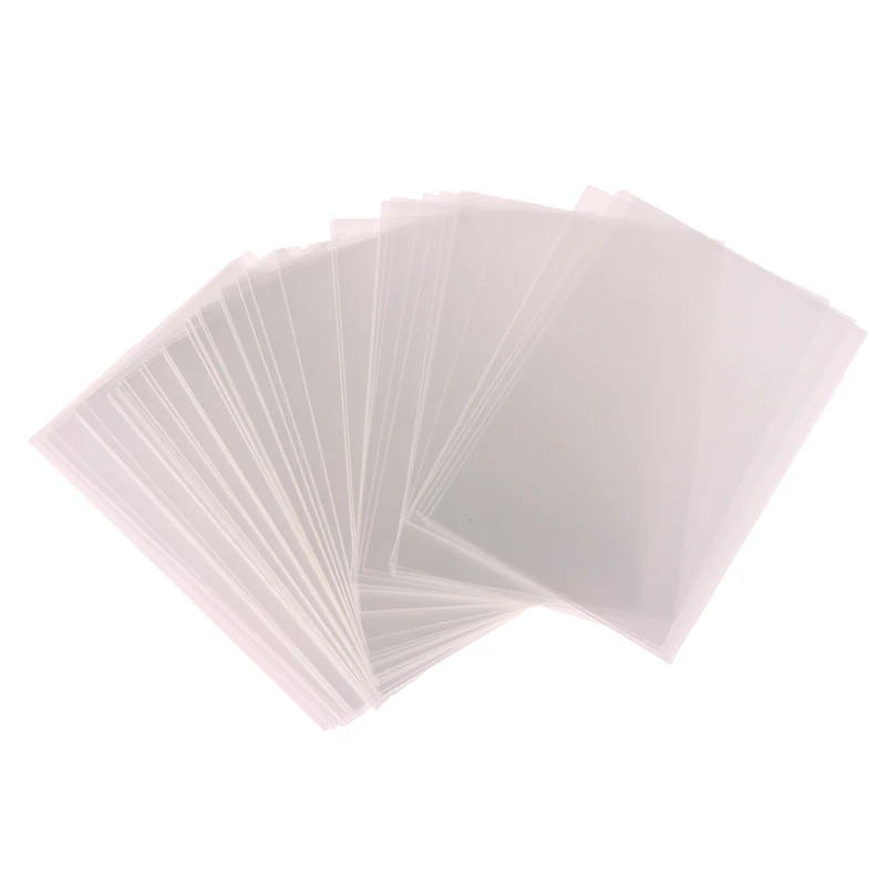 50Pcs Ultra thin Card Sleeves 56*87mm Clear Acid Free Photocard ...