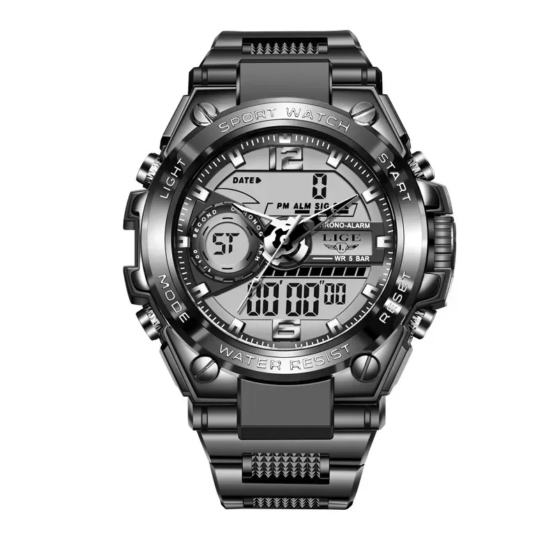 smvp Men Military Watch 50m Waterproof Wristwatch LED Quartz Clock Sport  Male Big es  Relogios Masculino
