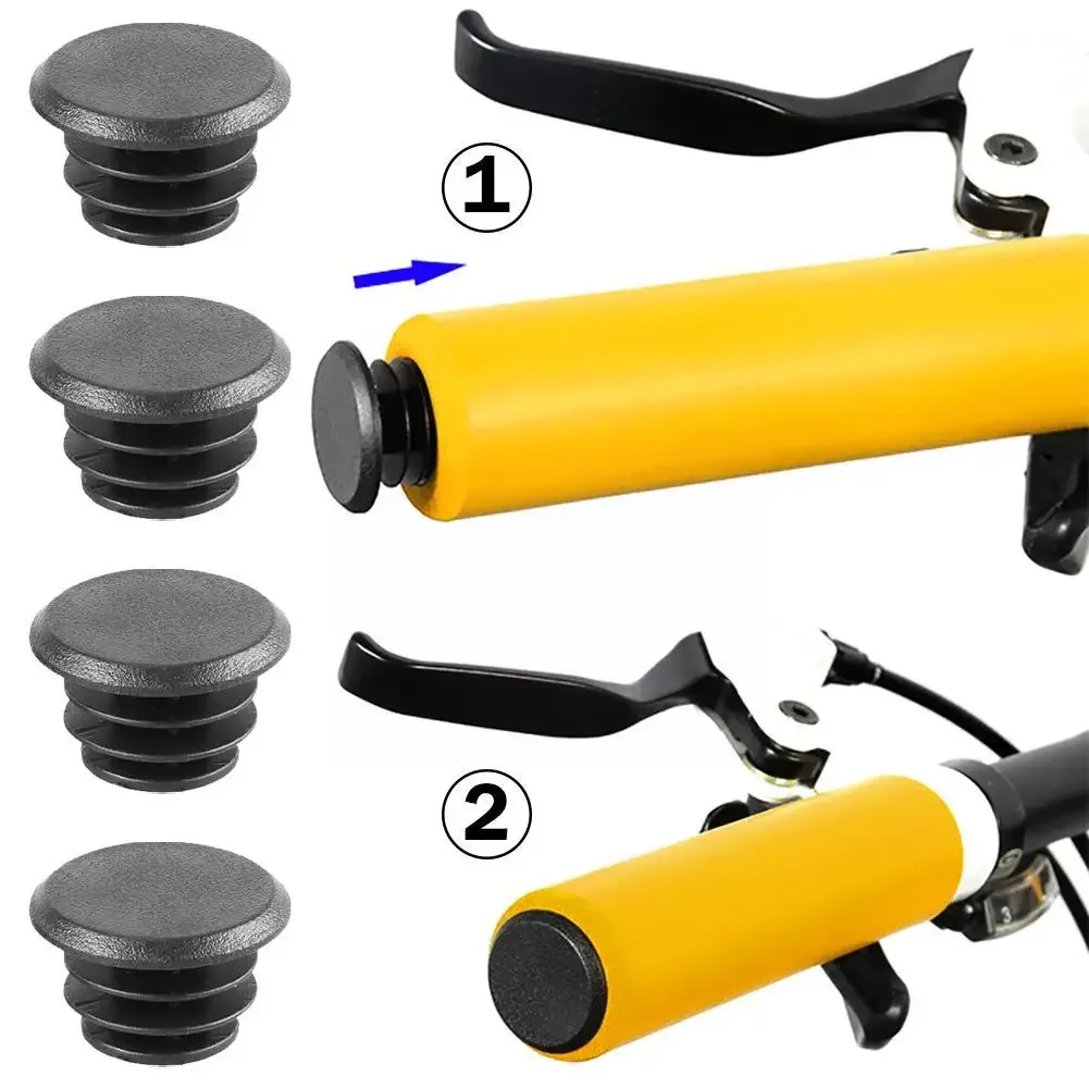Bicycle Accessories Bicycle Handlebar End Plugs 6pcs Bicycle Handlebar Plugs Classic Delicate Bicycle Plastic Plug Road Handlebar Bike Mountain Covers Grips End Cap T1V1
