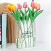 Book Vase For Flowers Transparent Acrylic Vases Decorative Hydroponic Plant Vase Creative For The Wall Glass Dining Room Kitchen 3