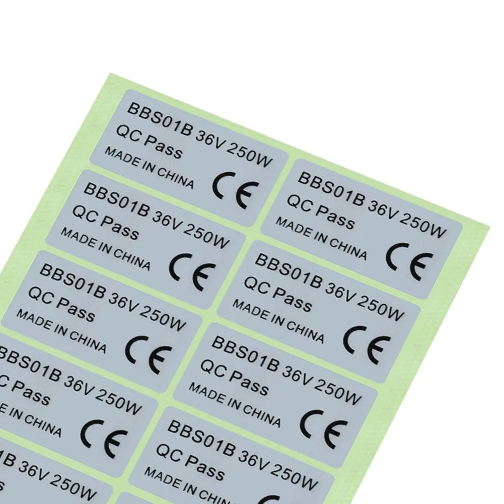 

For BAFANG Sticker 20* Components E-Bicycle E-bicycle Electric Bicycle PVC Silver 20pcs 36V 250W 45x23mm Pratical