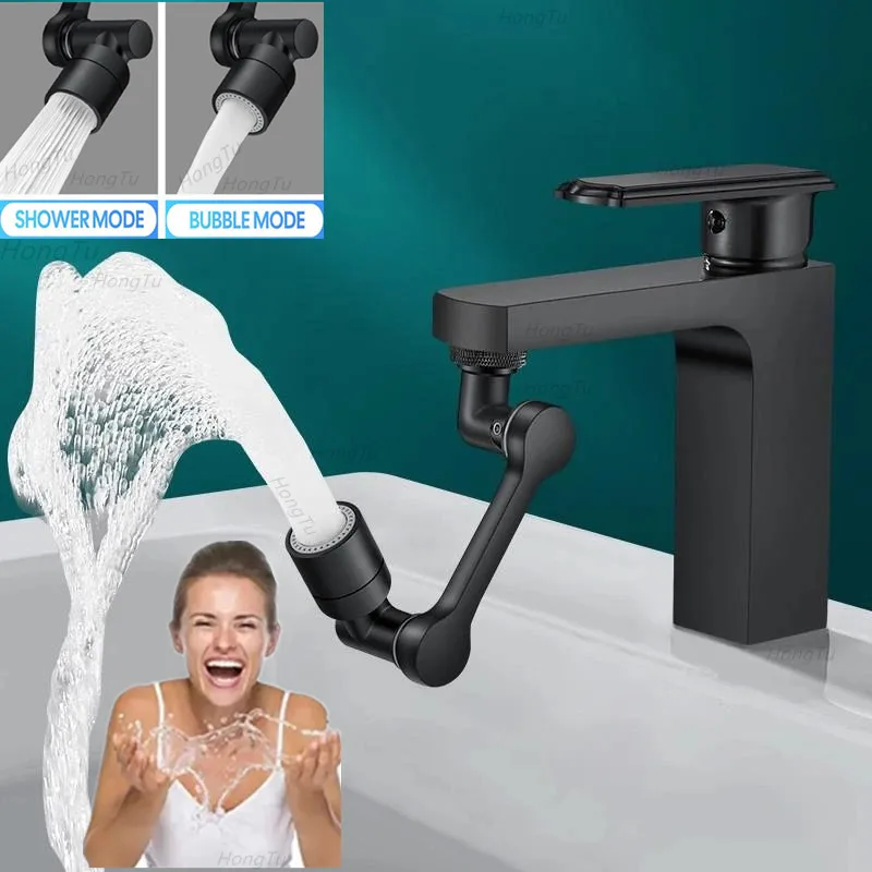 

1080° Universal Rotation Faucet Extender Sprayer Head Kitchen Robot Arm Extension Faucets Mixer Aerator Bubbler Water Tap Nozzle