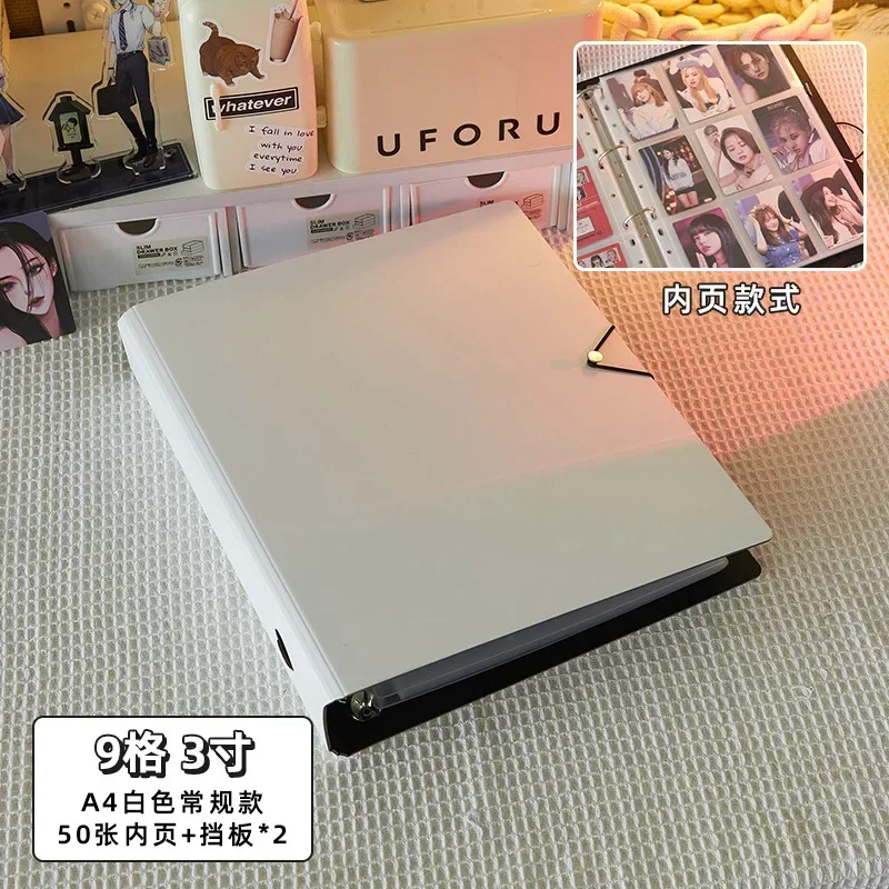 A4/A5 Large Capacity Kpop Binder Photocard Holder with Baffle 25/50pcs Inner Pages Sleeves Photo Album Idol Picture Collect Book 2