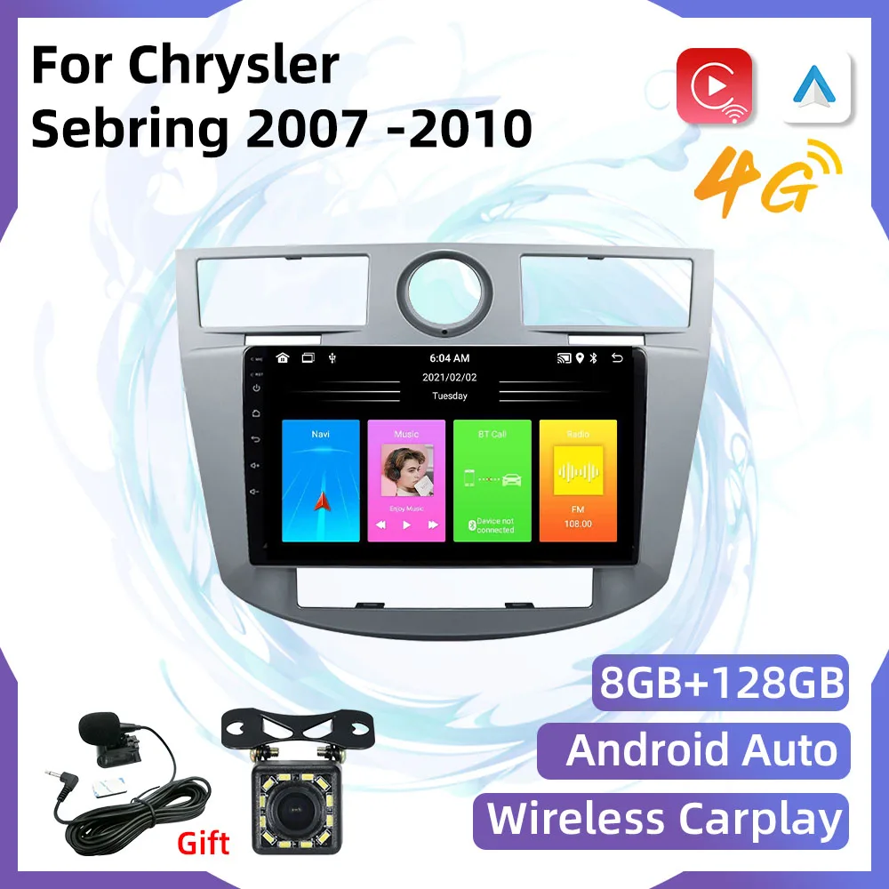 Android Car Radio For Chrysler Sebring 2007-2010 2 Din Multimedia Video ...