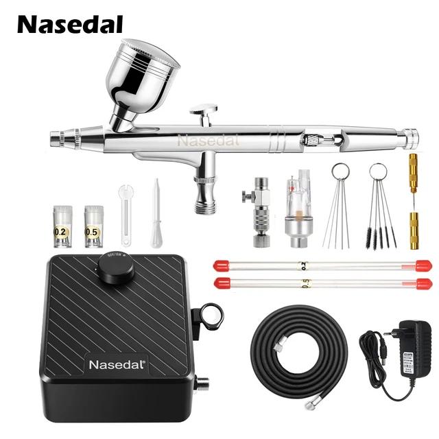 Nail Airbrush Compressor Kit  Airbrush Nail Art Paintings -  Multi-functional Beauty Devices - Aliexpress