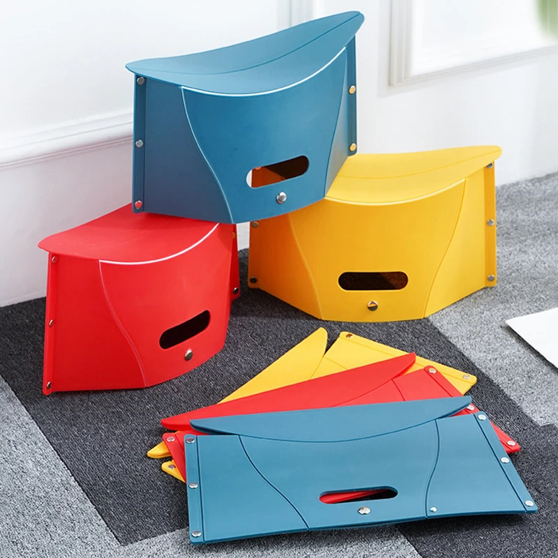 Plastic Portable Folding Stool Outdoor Chairs Portable Stool For Camping Storage Storage Folding Chair