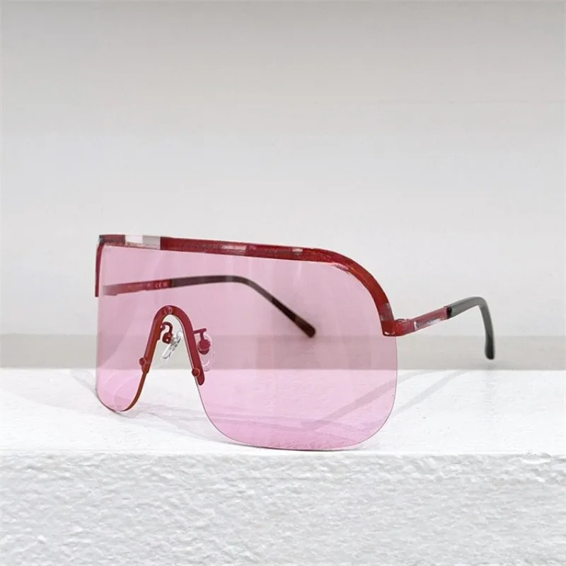 

New Sunglasses Goggles All-in-one Mirror High Quality Fashion Dazzling Metal Male and Female Outdoor Sports Eyewear Ch9557
