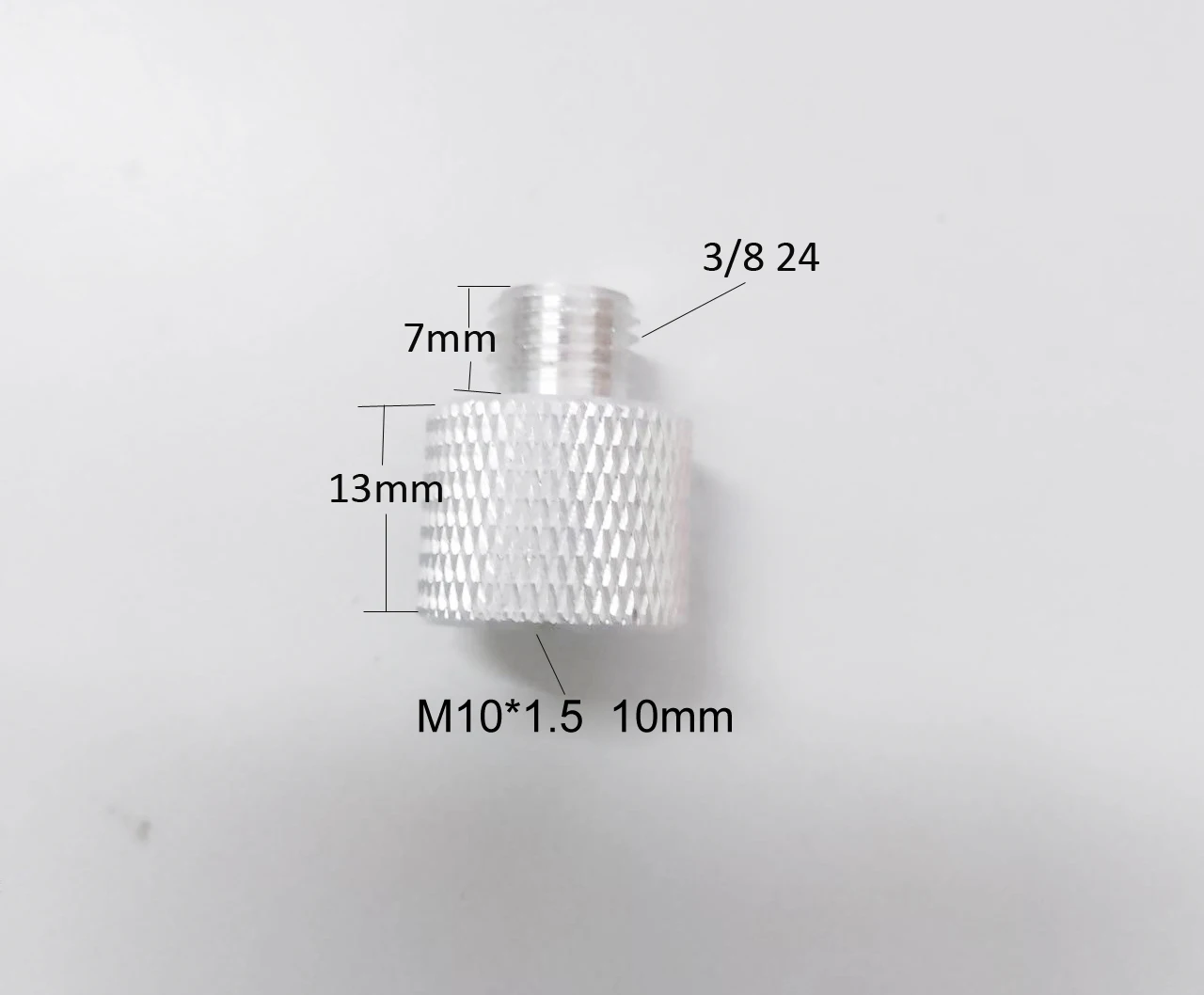 2PCS20PCSM10FemaleTo3824MaleScrewMountAdapterAluminium