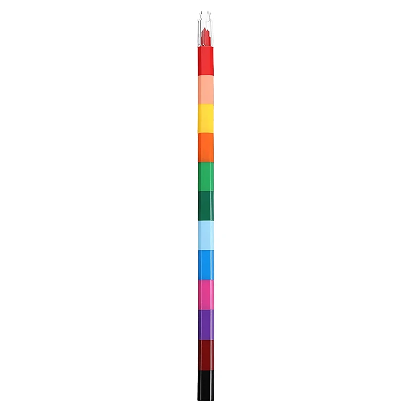 Rainbow Stackable Building Block Crayons - Fun 12-Color Art Supplies for Kids' Creative Drawing