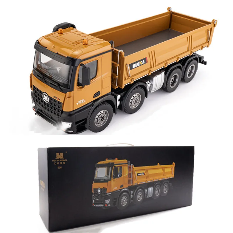 1/14サイズ 8輪ダンプカーラジコン HUINA1536 メタル部品搭載 4軸 8輪 1/