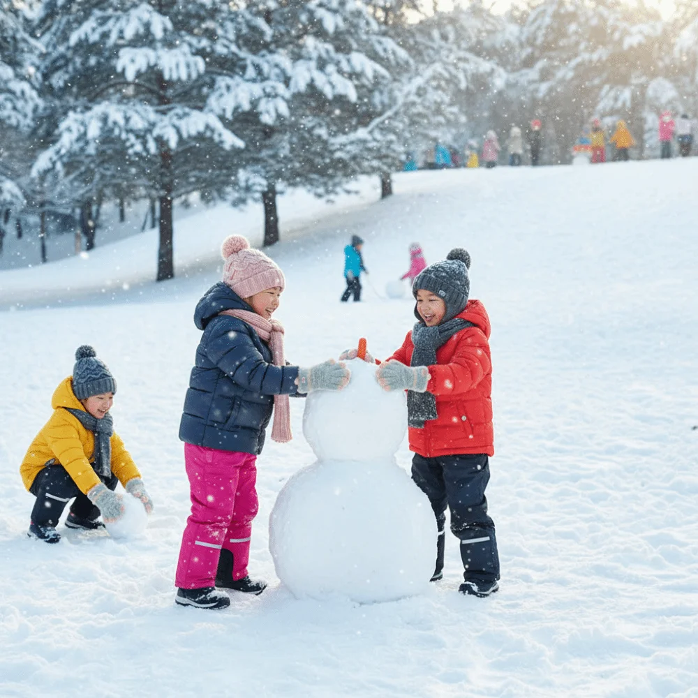 A Pair Mink-Like Toddler Gloves 3-8Years Long-Hair Material Winter Warm Gloves Thick Warm Children's Gloves Playing in Snow