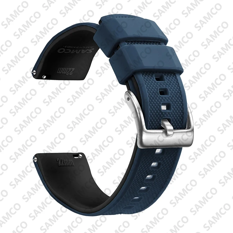 Enhanced Quick Release Silicone Watch Strap - Premium Rubber Band Replacement