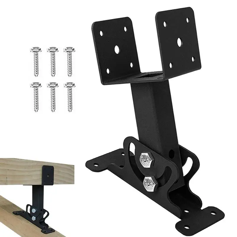 

Heavy Duty Roof Brackets Adjustable Roof Bracket Kit Pergola Brackets Metal Saddle Roof Riser With Screws For Pergola Patio