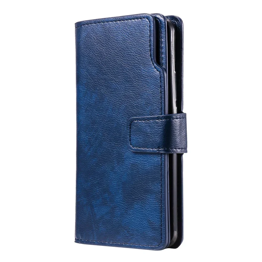 Leather Wallet Phone Case with Card Slots and Flip Cover