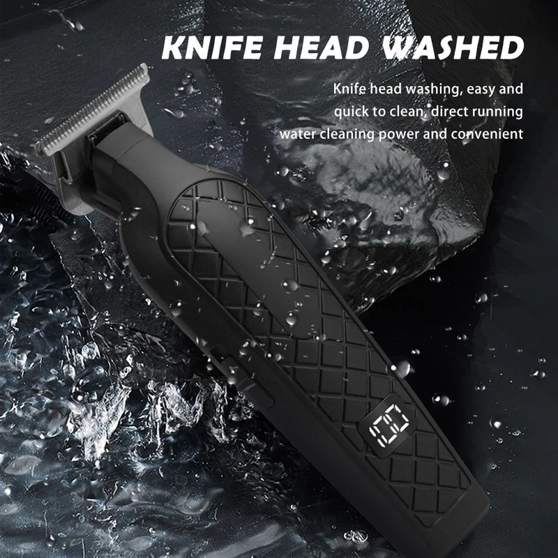 WAIKIL Professional Men's Electric Hair Clipper Cordless Head Electric Scissor USB Charging Digital Hair Trimmer Styling tools 5