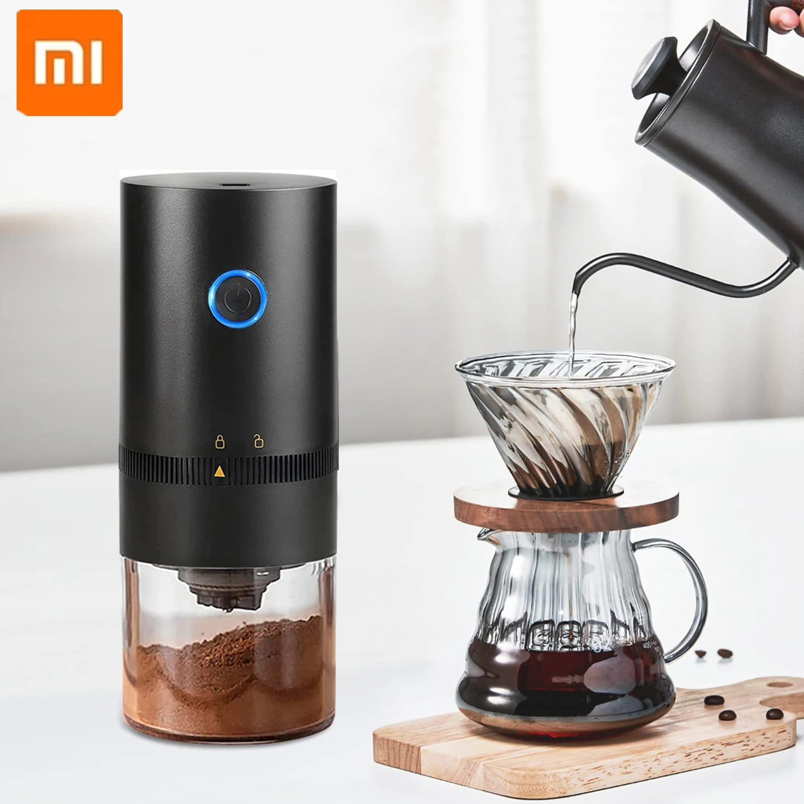 Xiaomi Coffee Grinder Machine Usb Portable Electric Spice Mill Coffee Grinder Maker Molinillo Cafe Coffee Grinder Electric New - Coffee Grinders - AliExpress