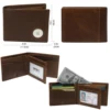 Airtag Men's Wallets RFID Genuine Leather Trifold Wallets For Men With ID Window And Credit Card Holder 6