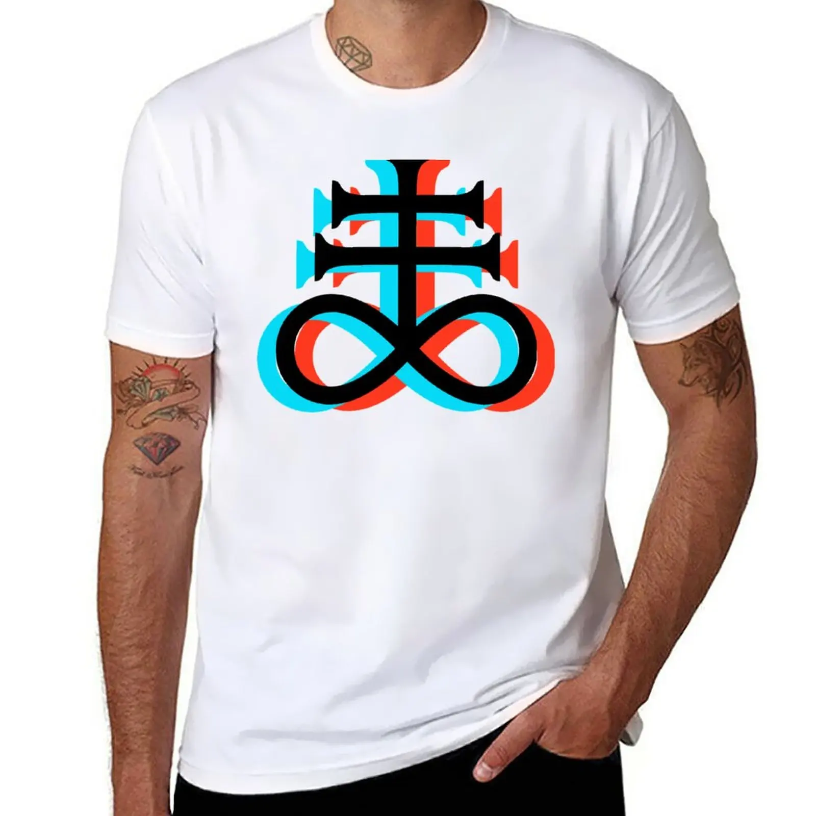 

New LEVIATHAN CROSS - SATANISM AND THE OCCULT T-Shirt T-shirt for a boy new edition t shirt mens tall t shirts