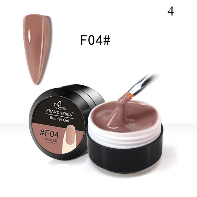 Gel Nail Quick Extension Builder Soak Off UV New Long Lasting Manicure Nail Beauty Decor Pink Clear DIY Manicure Gel Art