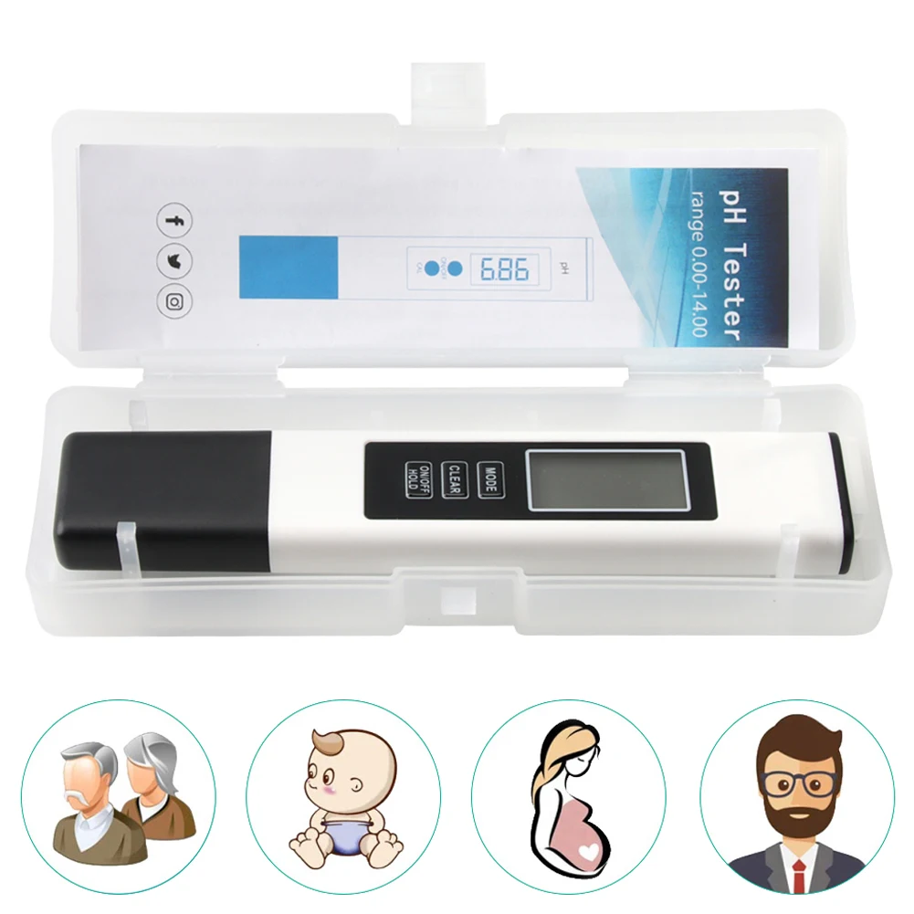 4 in 1 Digital Water Tester TDS Meter Accurate Water Test Meter Backlit LCD Display for RO-RODI System Drinking Aquariums For Aquarium Test Strips Water Quality Meter Aquarium Water Quality Testing Agent