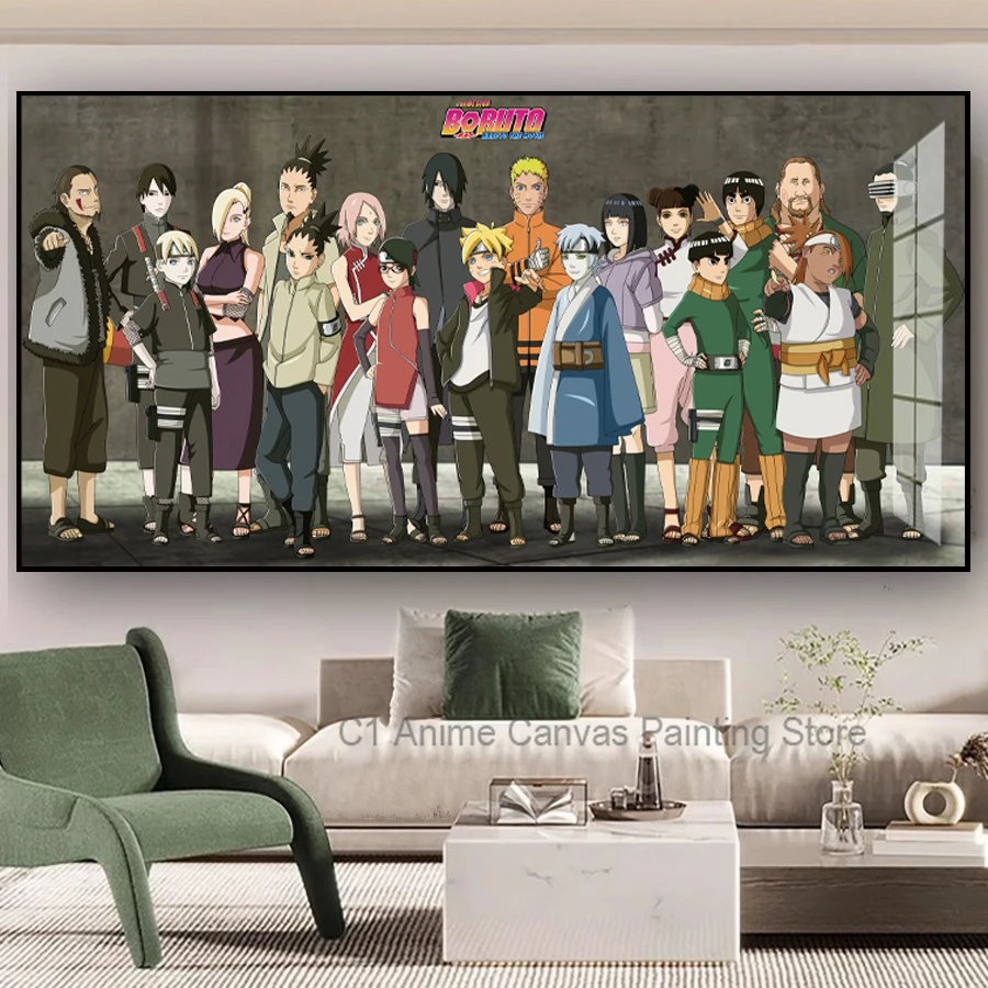 Naruto Family Portrait Art Print by XiaoOrganization - Anime Decor Poster