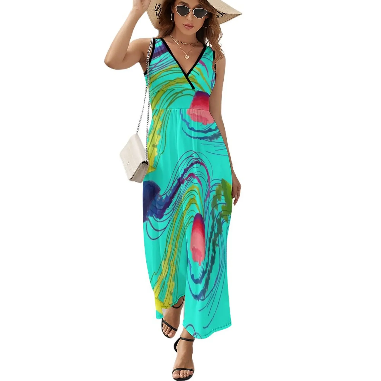 

Jellyfish Sleeveless Dress women's clothing trend 2023 women's summer clothing 2023 loose women's dress