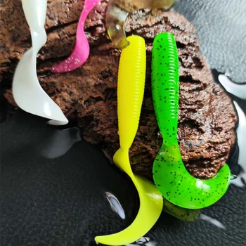 Silicone Curly Tail Soft Lures 1