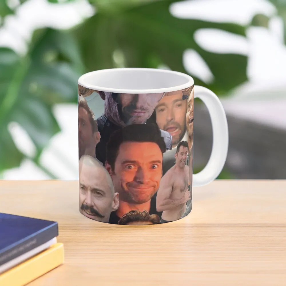 

Hugh Jackman's Many Faces Coffee Mug Coffee Thermal Cup Breakfast Mug Tea And Coffee Cups