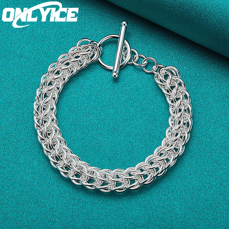 

New 925 Sterling Silver Bracelets Charm Classic Multi-circle Chain For Men Women Wedding Party Gift High Quality Fashion Jewelry