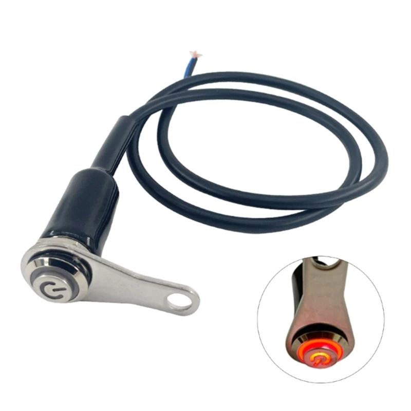 Stainless Steel Bracket Headlight Switch Spot Light ON-OFF Universal 12V Metal Light Switch