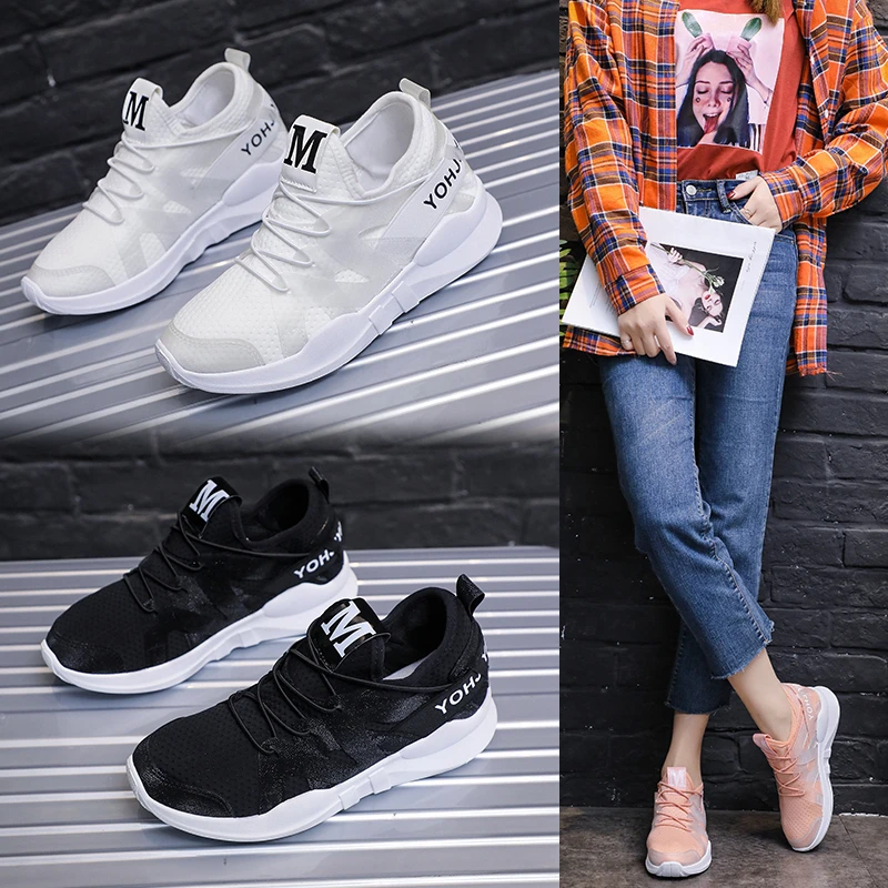 

Flat Leisure Sport Running Shoes Women Air Mesh Breathable Walking Women Sneakers Comfortable White New Fashion Casual Sneakers