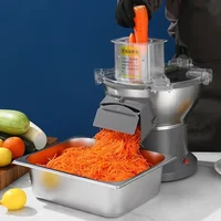 110V/220V Electric Vegetable Cutter Automatic Potato Shredder Commercial Multifunctional Carrot Shredding Machine 1