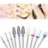 10pcs Professional Tungsten Carbide Acrylic Nail File Bits Nail Art Tools For Electric Manicure Machine Home Salon Use 3