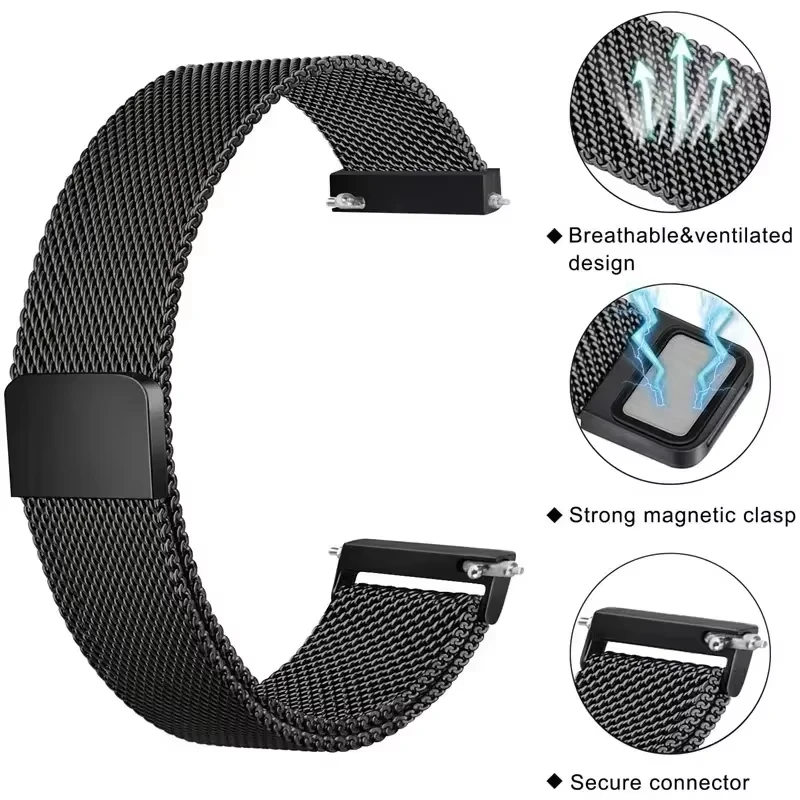 Magnetic Milanese Loop Strap Bracelet for Smartwatch Accessories